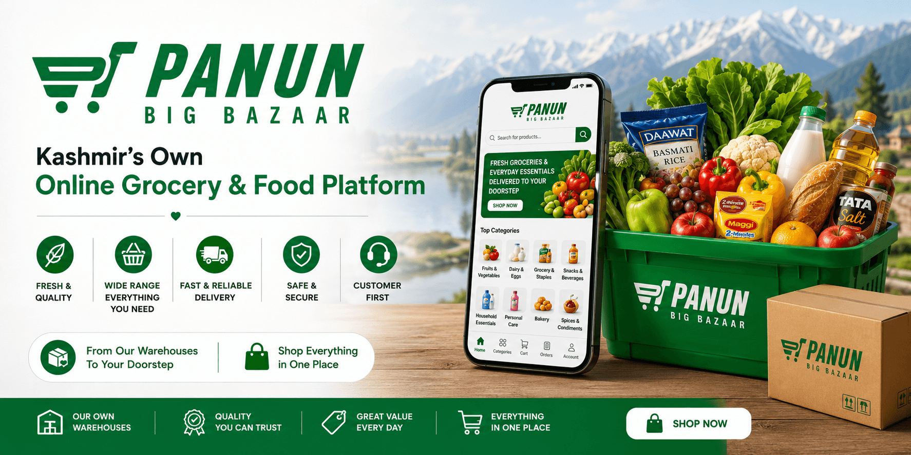 Online grocery delivery